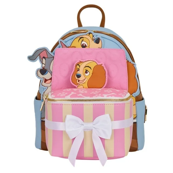 Loungefly Lady And The Tramp Puppies Pop - Up Backpack - Picture 1 of 4